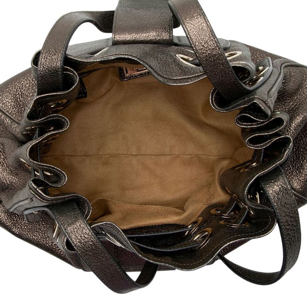 Jimmy Choo Metallic Leather Ramona Shoulder Bag - Picture 7 of 15